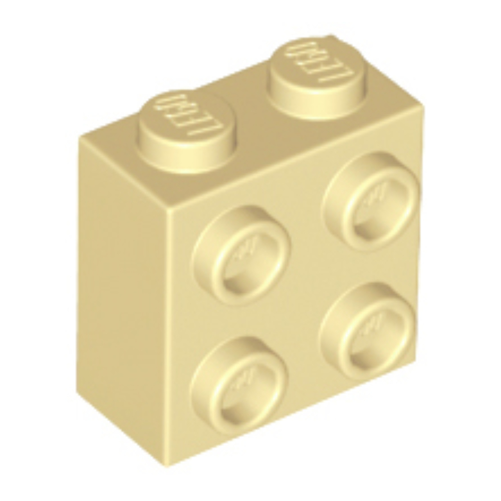 [293] ชิ้นส่วนเลโก้ Lego Part Brick, Modified 1 x 2 x 1 2/3 with Studs on 1 Side (22885) ราคา/ชิ้น - รูปที่ 2