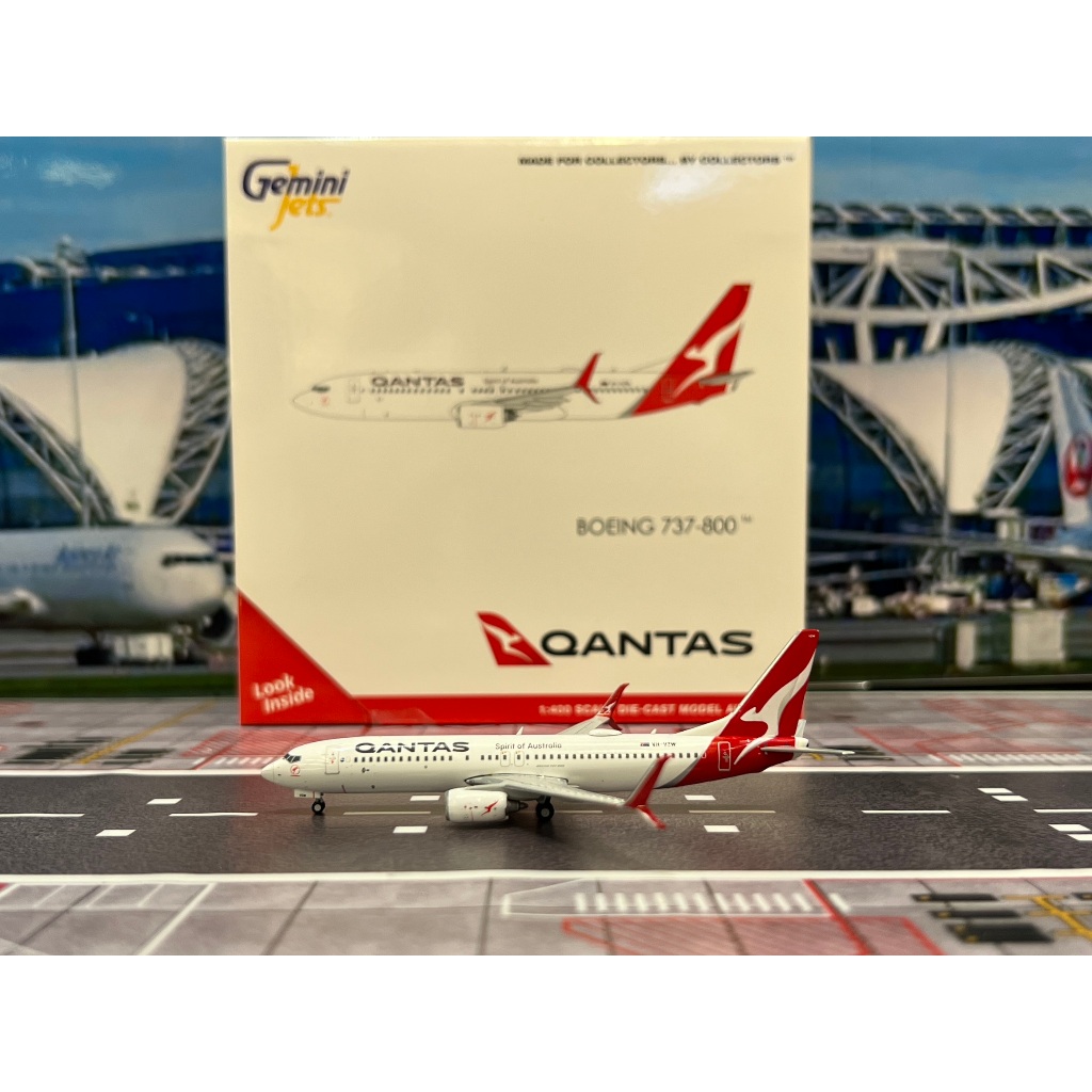 Gemini Jets [GJQFA2371] 1:400 Qantas Airways B737-800S VH-VZW