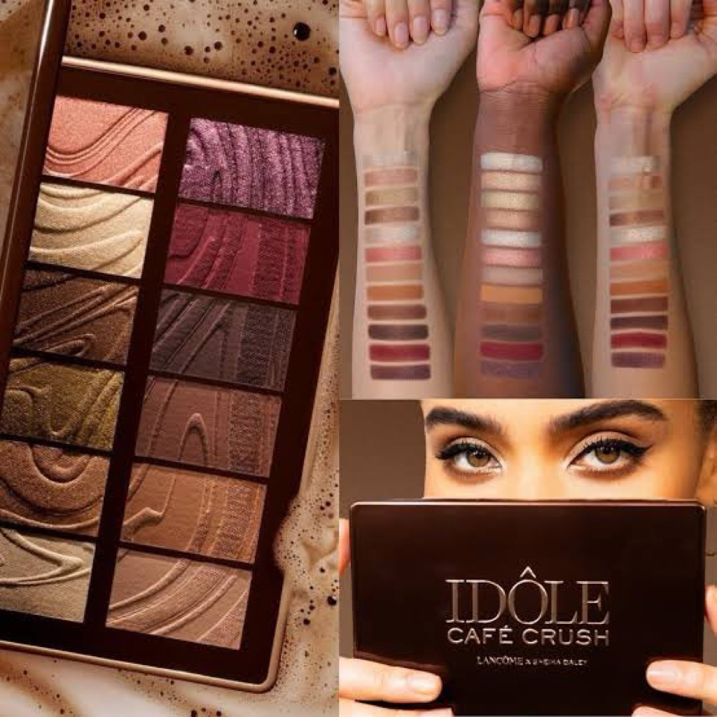 สินค้าแท้ LC Lash Idole Cafe Crush Maxi Palette อายแชโดว์ 12 สีพร้อมเนื้อแมตต์และกลิตเตอร์