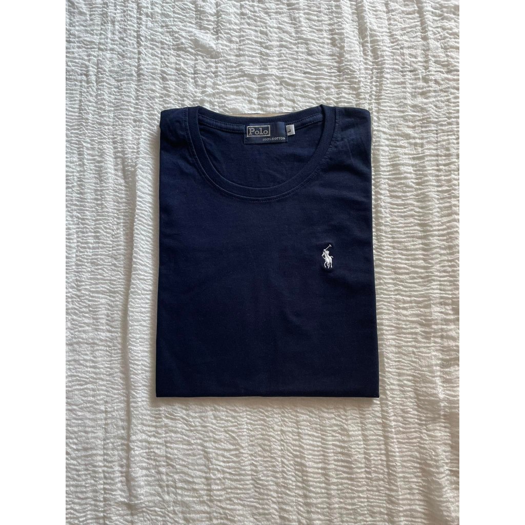 เสื้อยืดคอกลม แขนสั้น ปักม้าเล็ก  เนื้อผ้า COTTON 100% บางเบาใส่สบายตัว เสื้อผู้ชายค่ะ ราคา ถูกที่สุด ดีลบีเคเค แกลเลอรีภาพที่ 5