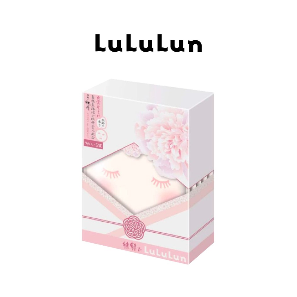 (แพ็ค 35 แผ่น) LuLuLun Premium Shimane Peony Face Mask ลูลูลูน แผ่นมาสก์หน้า สูตรปกป้องผิวจากมลภาวะ 