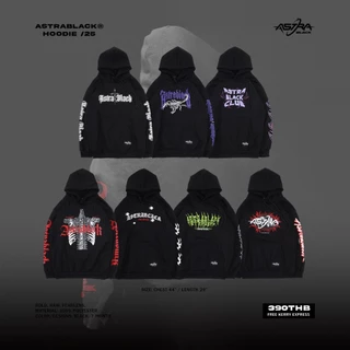 ASTRABLACK® — HOODIE /25 เสื้อฮู้ดสีดำ V.1