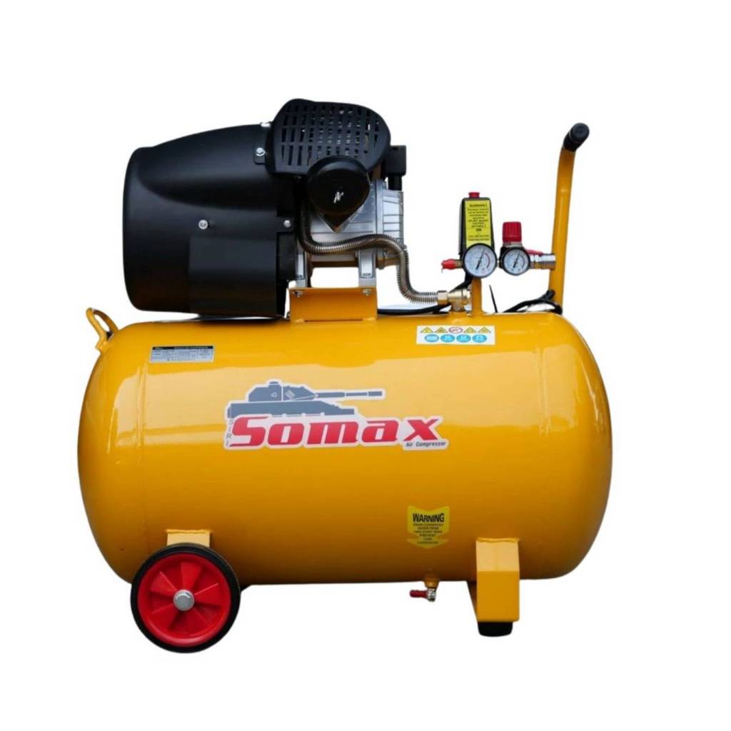 ปั๊มลม SOMAX โรตารี่ ขับตรง 100 ลิตร รุ่น SD-4-100 ลมแรงทรงสวย กระทัดรัด ปั๊มลม โรตารี่ ขับตรง