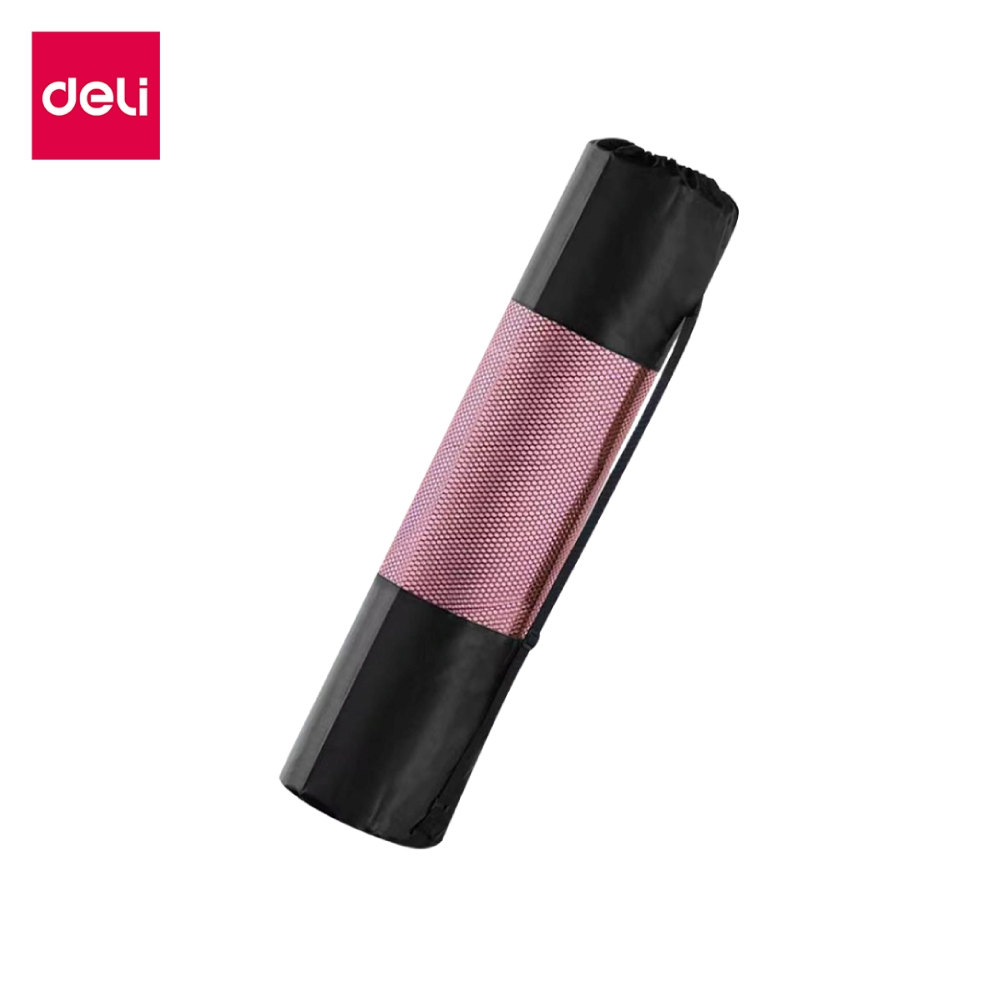 Deli ถุงตาข่ายเก็บเสื่อโยคะ ปรับความยาวได้ ระบายอากาศได้ดี พกพาสะดวก ทนทานใช้ได้นาน Yoga mat net bag