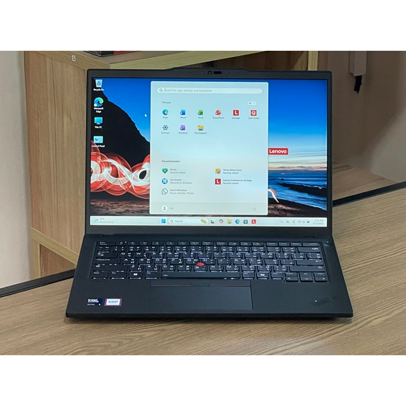 Lenovo ThinkPad T14 Gen 5 Ultra 5-125U SSD512GB RAM32GB Win 11 Pro คีย์ไฟ เครื่องใหม่ตัวโชว์อุปกรณ์ค