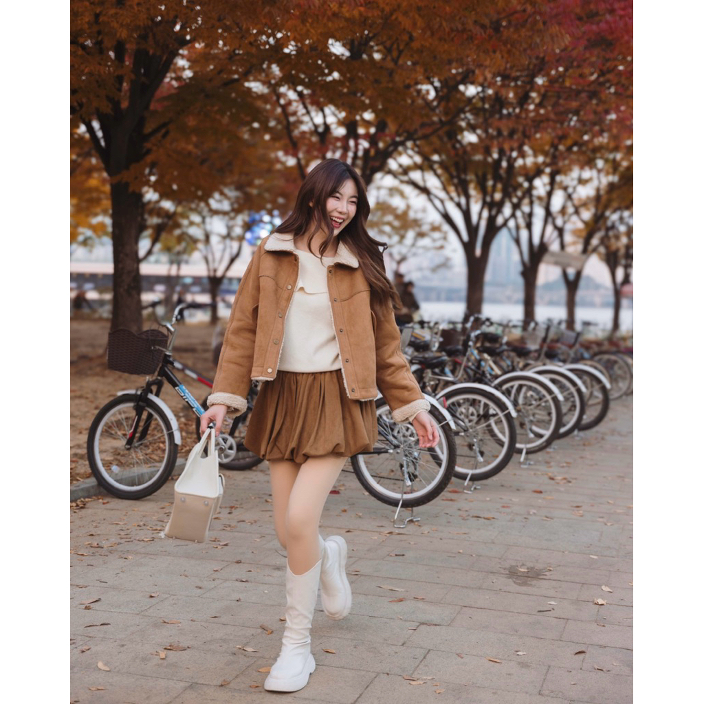 A03  Warm stockings disassemble  ( ถุงน่องบุขนกันหนาว เนียน ไม่หลอกตา ถอดแยกชิ้นได้ ใส่ได้ 2 แบบ ) - รูปที่ 6