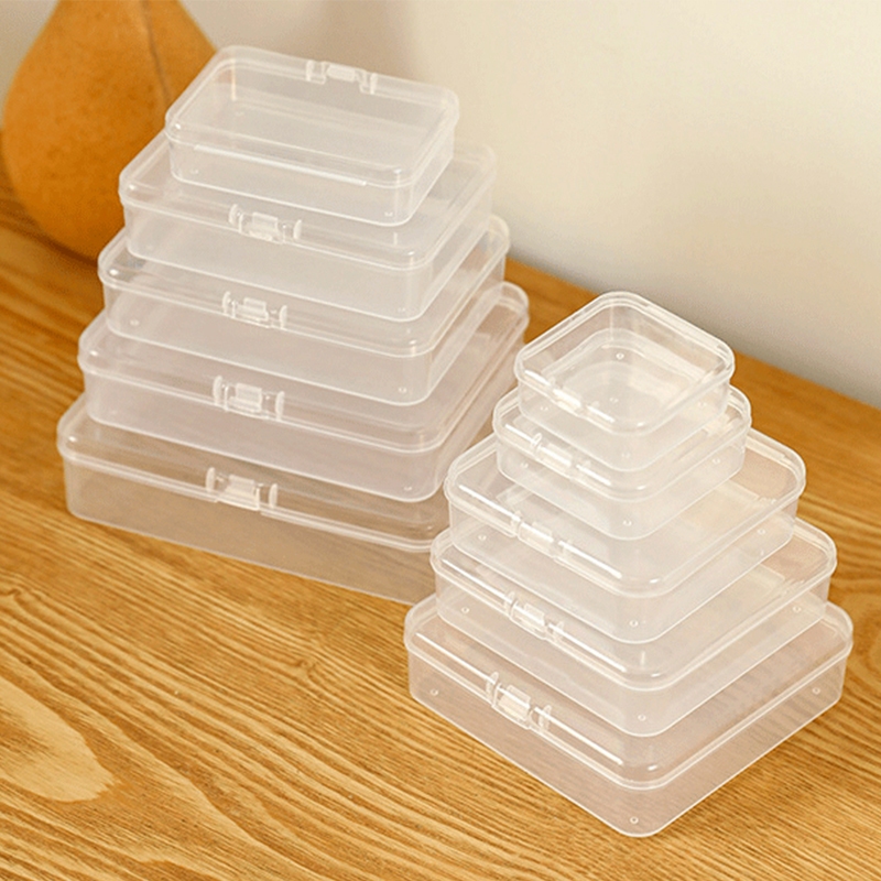 กล่องพลาสติกขนาดเล็ก เก็บอุปกรณ์ กล่องพลาสติกใส่ของ นามบัตร เครื่องประดับ - 2