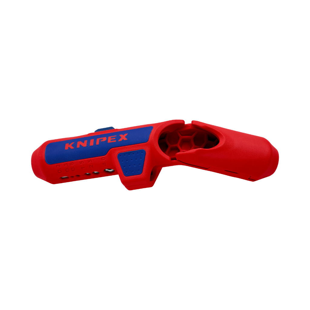KNIPEX ErgoStrip Universal Dismantling Tool ที่ปอกฉนวนหุ้มสายไฟกลมและสายเคเบิลสำหรับมือขวา รุ่น 169501SB
