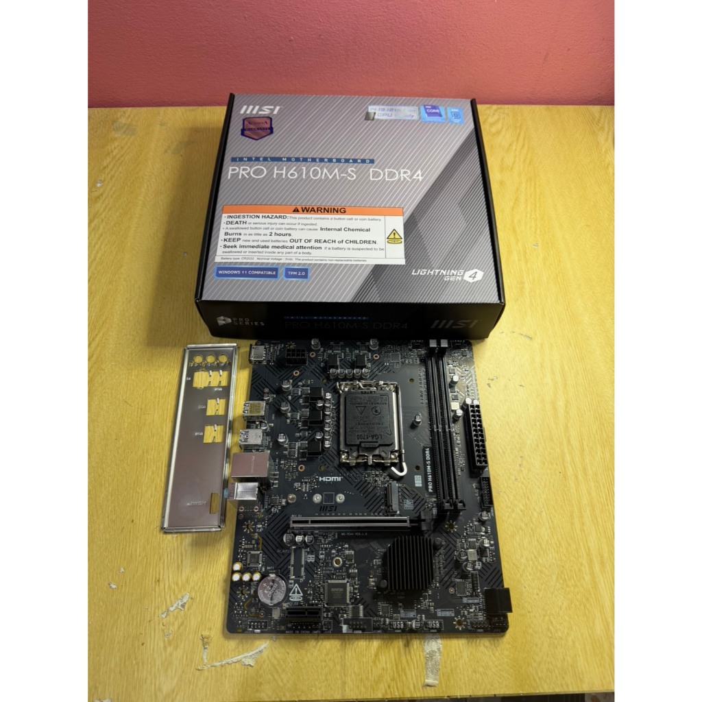 ขายMBมือสอง MSI PRO H610M-S DDR4 LGA1700