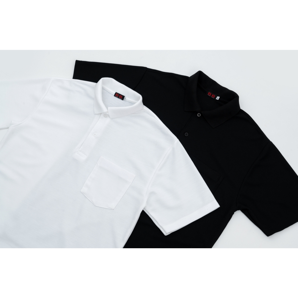 เสื้อโปโลสีขาว Polo shirt – รุ่นผ้า Comfort เสื้อโปโลราชการ ไม่หด ไม่ย้วย เสื้ออยู่ทรง มีส่งด่วน!   [มีบริการปัก/สกรีน] ราคา ถูกที่สุด ดีลบีเคเค แกลเลอรีภาพที่ 5