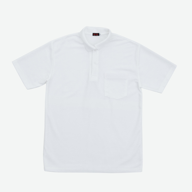 เสื้อโปโลสีขาว Polo shirt – รุ่นผ้า Comfort เสื้อโปโลราชการ ไม่หด ไม่ย้วย เสื้ออยู่ทรง มีส่งด่วน!   [มีบริการปัก/สกรีน] ราคา ถูกที่สุด ดีลบีเคเค แกลเลอรีภาพที่ 4