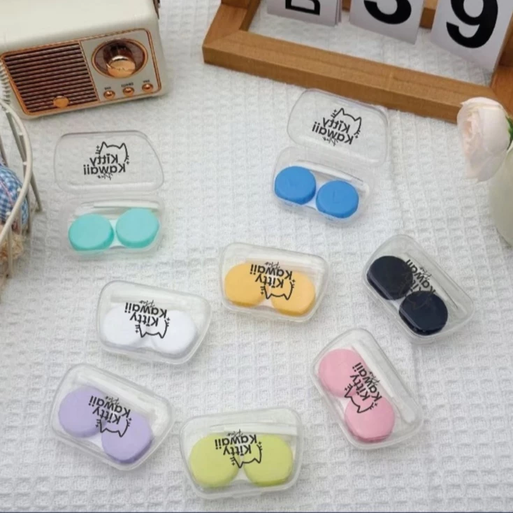 Kitty Kawaii Case set - ตลับเซ็ตใสคอนแทคเลนส์ (คละสี)
