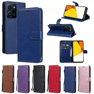 เคสฝาพับ ล็อค แถมสาย สำหรับ Vivo Y03 Y18 Y28S Y03T Y27S Y36 Y27 5G Y22 Y22S Y35 Y02S Y16 Y02 Y02A Y02T Y28 4G มีแม่เหล็ก