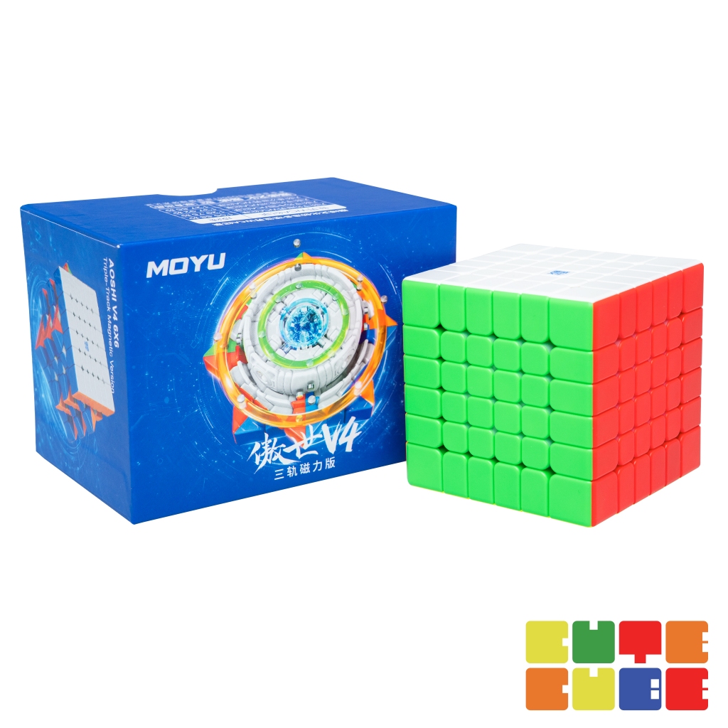 รูบิค 6x6 MoYu AoShi V4 (Single-Track, Double-Track, Triple-Track) (มีแม่เหล็ก) | CuteCube
