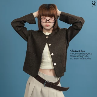 Ronnie_Sp105 เบลเซอร์ผ้าทวิสพรีเมียม ทรงสวย กระเป๋าจริง ผ้าเนื้อหนา ใส่สบายไม่คัน