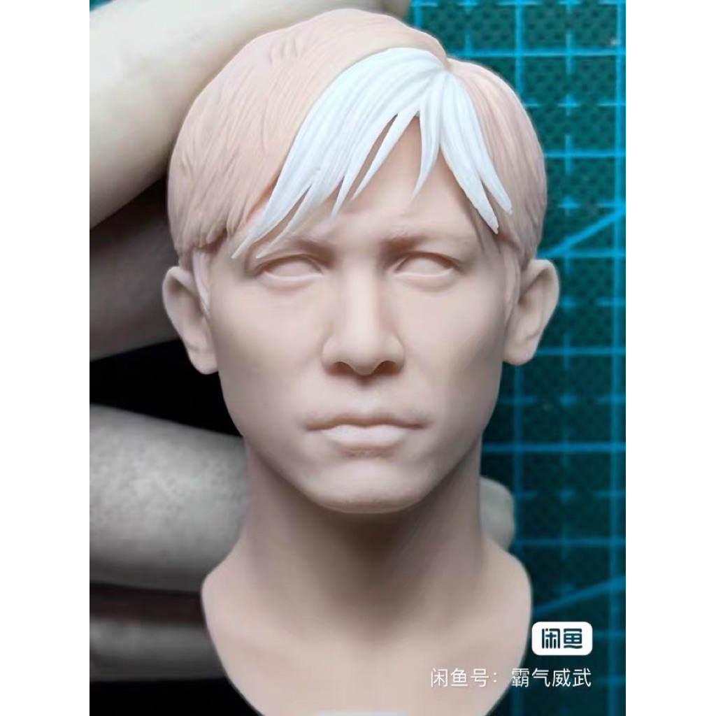Unpainted head sculpt 1/6 Tony lueng คุณภาพสูง