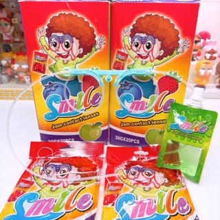 ตัวดูดแว่นตาน้ำหวานผลไม้ เเว่นตาดูดได้ <1 กล่อง 20 ชิ้น และ 1 กล่อง 24 ชิ้น>