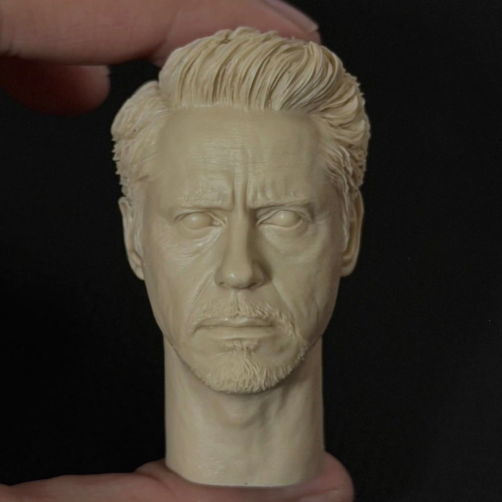 Unpainted head sculpt 1/6 Tony Stark คุณภาพดี