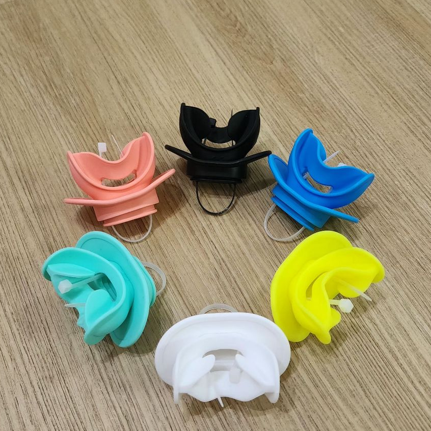 mouthpiece แบบมีที่ปิดปาก นิ่ม สบายปาก กันแตนกัดที่มุมปากได้ HPP