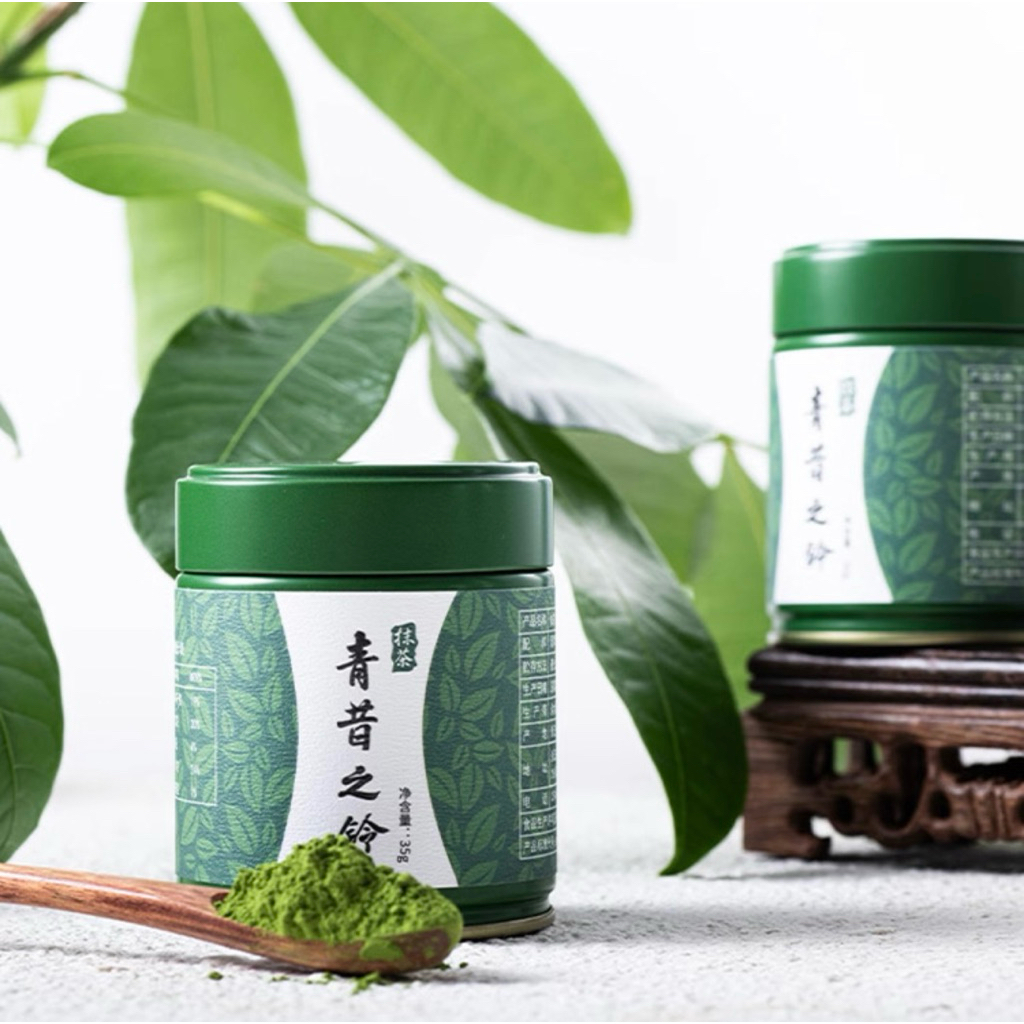 🔥❤️🍵มัทฉะชาเขียว อูจิ  Qingxi Ruozhu  แบรนด์ดังจากจีน  35g. กระปุก   50g. ซอง 4แบบ [72]