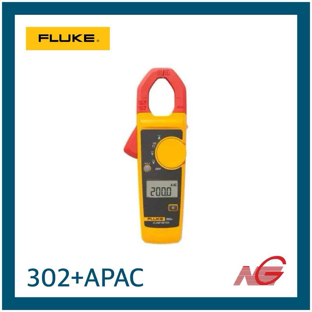 FLUKE ฟลุค แคลมป์มิเตอร์ 302+ APAC Clamp meter