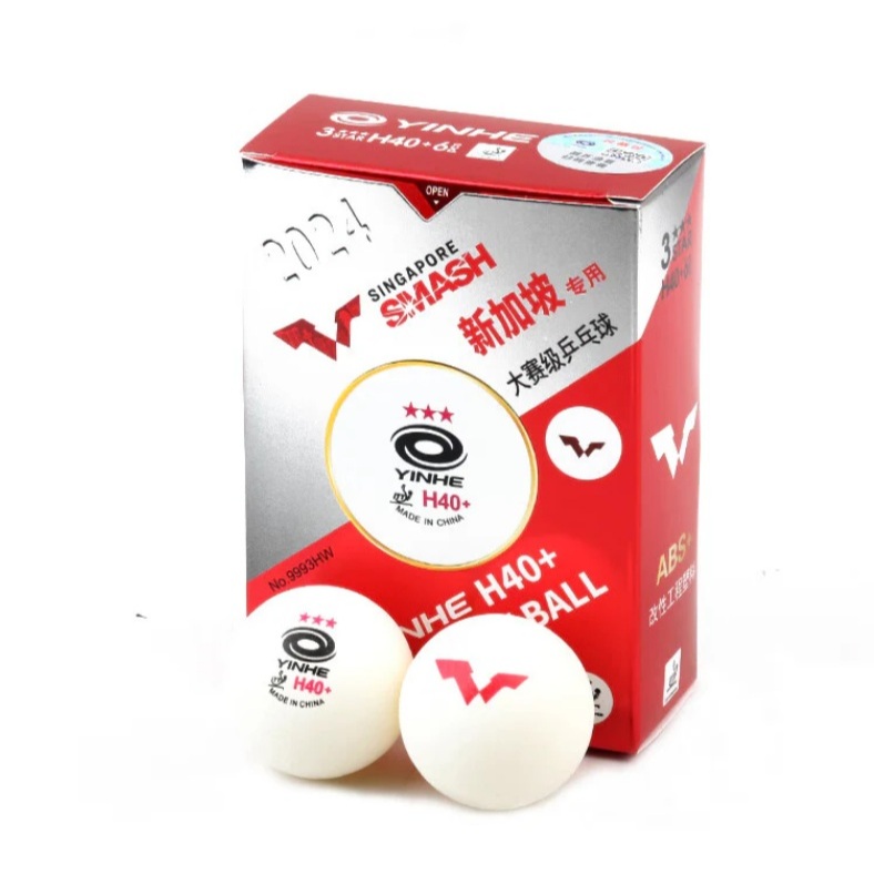 ลูกปิงปองแข่งขัน YINHE 3 ดาว H40+ WTT SINGAPORE SMASH (ITTF) (6 PCS./BOX)