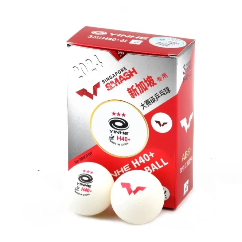 ลูกปิงปองแข่งขัน YINHE 3 ดาว H40+ WTT SINGAPORE SMASH (ITTF) (6 PCS./BOX)