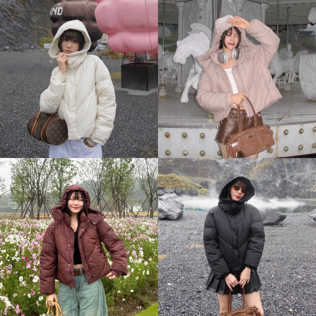 MALIMAYS – Polar Hoodie Jacket เสื้อแจ็กเก็ตขนเป็ด สามารถถอดฮู้ดได้