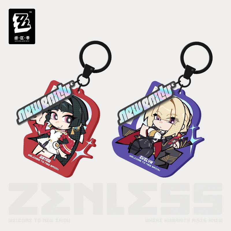 [ พร้อมส่ง / Official ] Zenless Zone Zero Q version Keychain - Stars of Lyra ZZZ พวงกุญแจ Q version 