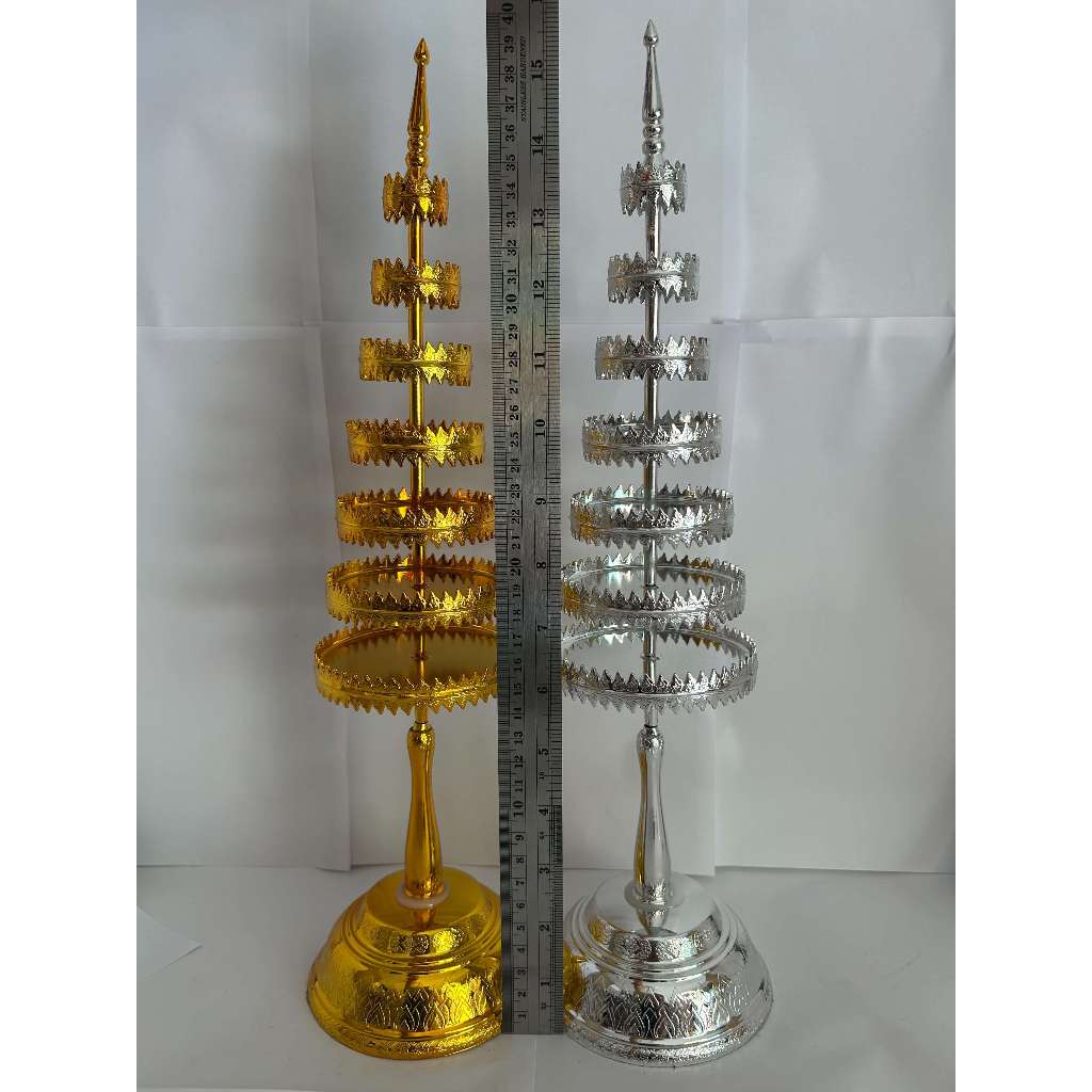 ฉัตรกะไหล่เงิน-ทอง 7 ชั้น รุ่นมงคลสูงศักดิ์ เสริมบารมี เฮงรับทรัพย์ งานละเอียดหรูหรา - รูปที่ 4