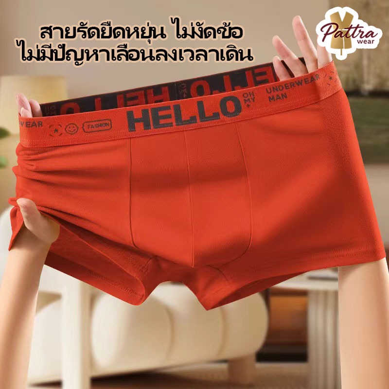 กางเกงในบ็อกเซอร์ผู้ชาย Boxer  เนื้อผ้านิ่ม สวมใส่สบาย มีไซส์ใหญ่ L-4XL