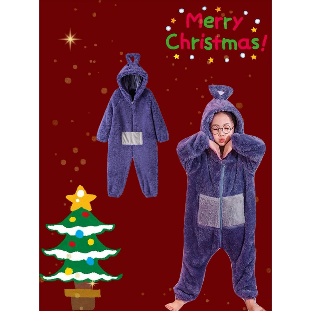 ชุดเอเลี่ยน เด็ก ๆ ชุดนอน ชุดนอนตลกๆ ชุดเทเลทับบี้ ชุดฤดูหนาว ชุดนอนแฟนซี ชุดตลก ชุดการ์ตูน - รูปที่ 2