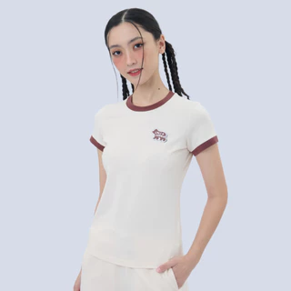 BODY GLOVE Women's SC Essential Soccer Tees เสื้อยืดแขนสั้น ผู้หญิง สีครีม