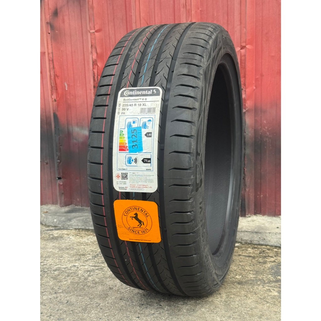 ยางคอนติเนนตัล Continental รุ่น EcoContact 6 Q 99V ขนาด 235/45R19 (ยางติดรถ BYD SEAL) ยางปี 2025