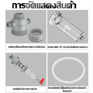 （COD）ตัวกรองสแตนเลสตู้ปลา ไส้กรองเบื้องต้น ตะแกรงดักของเสียปลา เศษอาหาร ระบบกรองไซฟอน ถอดล้างง่าย ทนทาน น้ำใส ใช้งานง่าย
