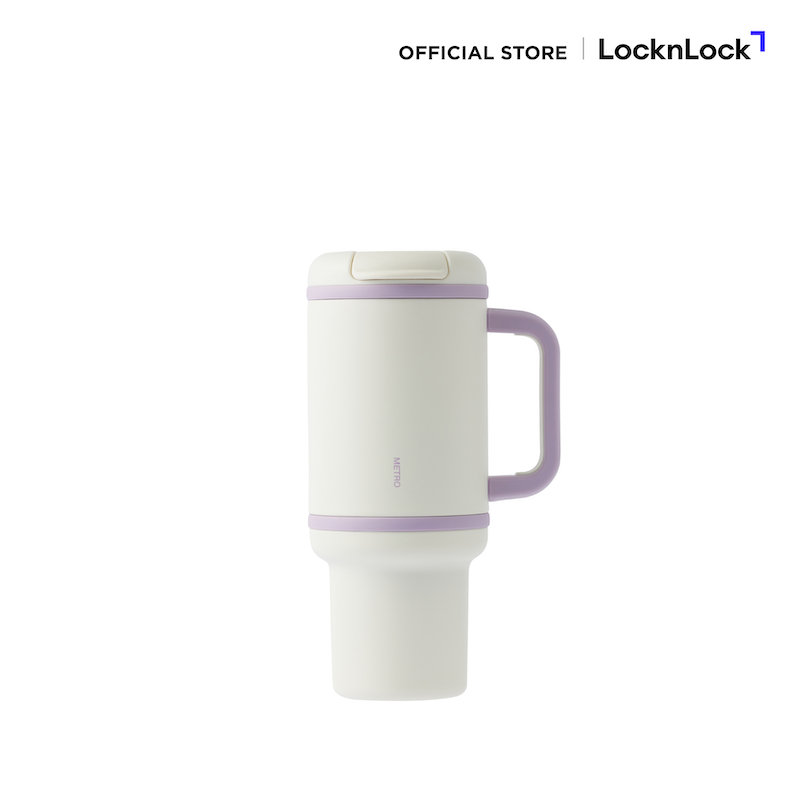 LocknLock แก้วน้ำเก็บอุณหภูมิ Metro Perfect Seal King Tumbler 820ml. รุ่น LHC4410WHT