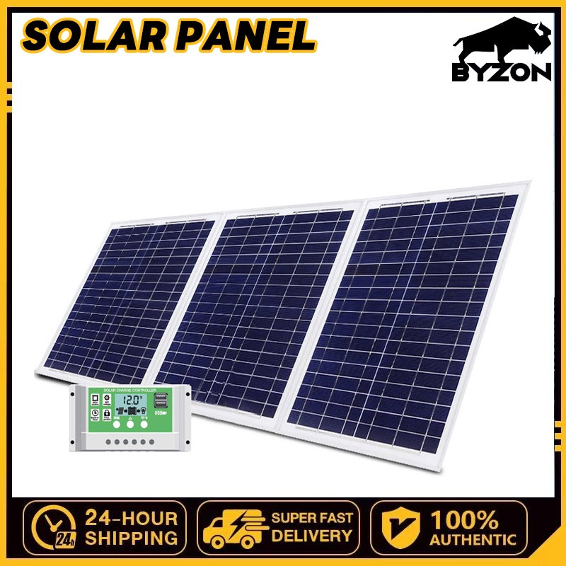 แผงโซล่าเซลล์ แผงชาร์จแสงอาทิตย์ solar cell แผงโซล่า แผ่นโซล่าเซลล์ 18V 150W-500W solar panel