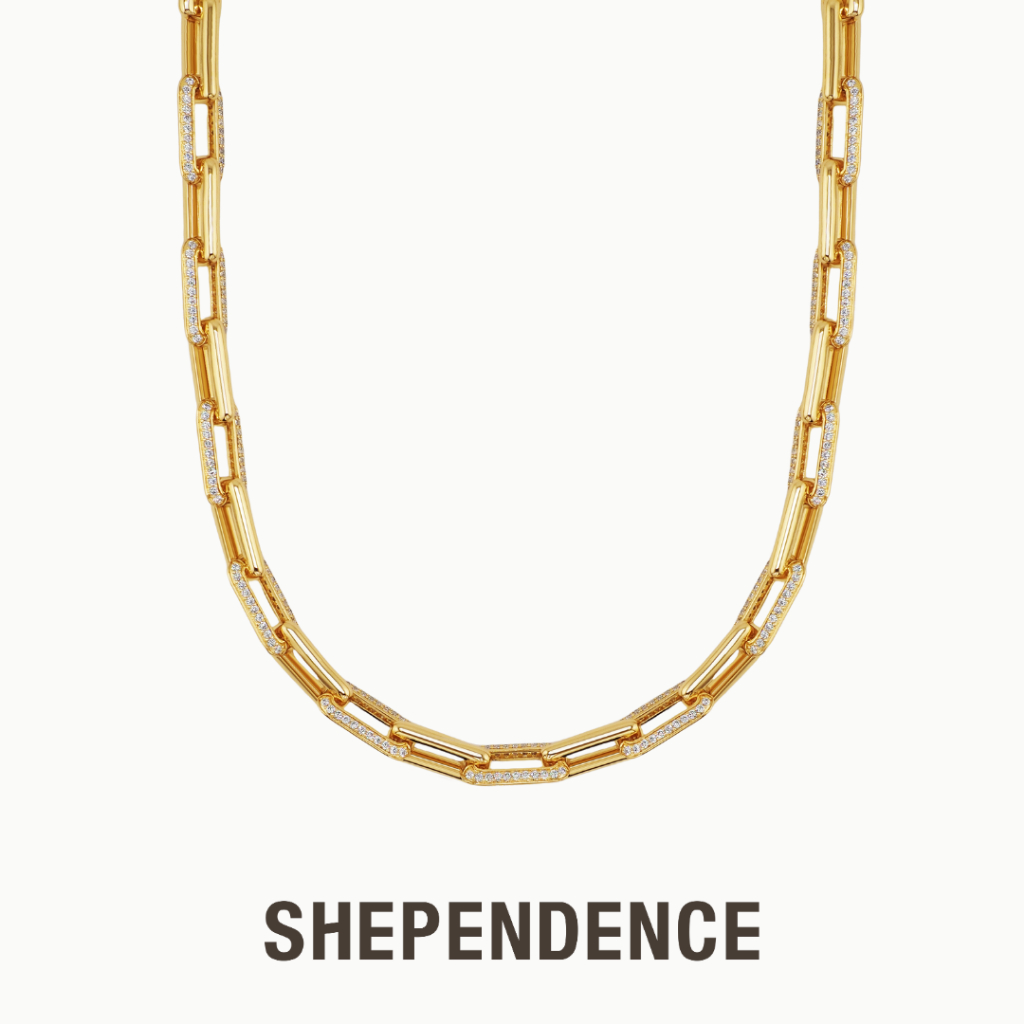 SHEPENDENCE สร้อยคอโชกเกอร์ LUXE Kourtney ประดับคริสตัล