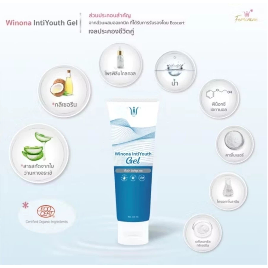 💋 เจลประคองรัก ❤️ รักที่ไม่เจ็บเติมด้วยเจล วิโนน่า เจลสำหรับคู่รัก 👩‍❤️‍💋‍👨ขนาด 110 ML