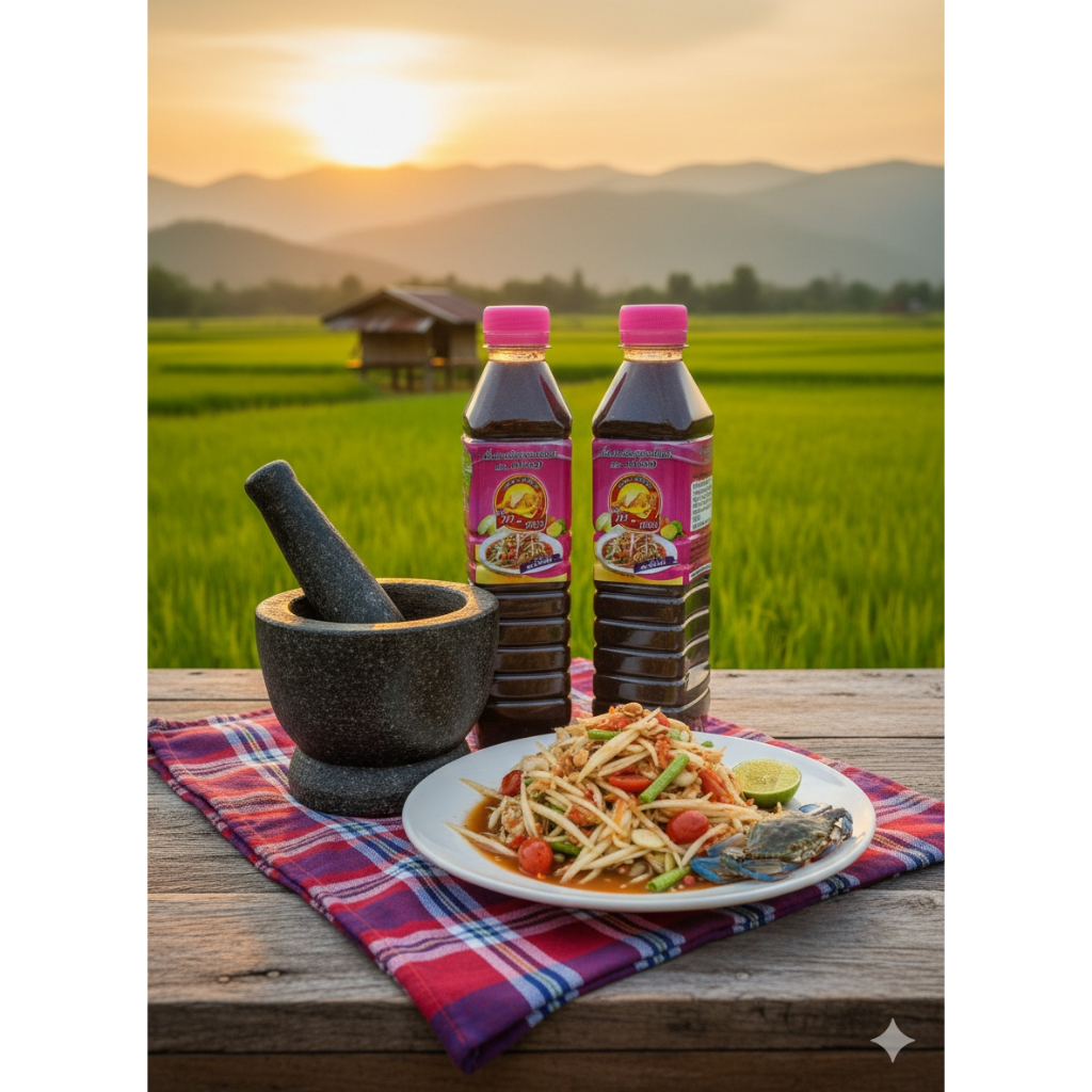 น้ำปลาร้าปรุงรสต้มสุกตราภาทอง สูตรต้นตำรับ 750 มล._DRY1375A