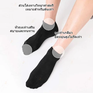 ถุงเท้าทำงาน (1แพ็ค 12คู่) ข้อยาวคลุมตาตุ่ม ถุงเท้า สีดำ ฟรีไซส์ ผ้านิ่ม ใส่สบาย ใส่ได้ทั้งผู้ชายและผู้หญิง