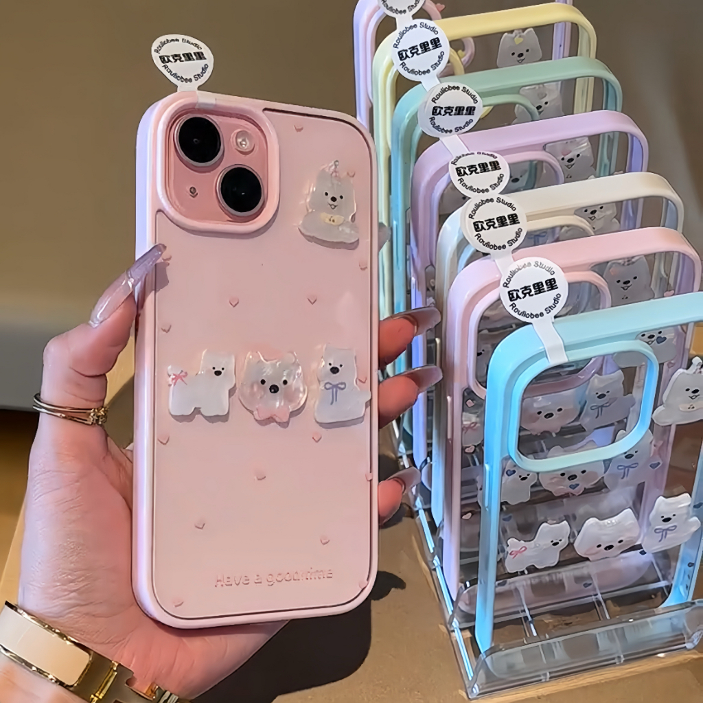 case เคสการ์ตูน อะคริลิค สำหรับรุ่น for iphone 17 pro max 16 pro max 15 pro max 14 pro max 13 11 12 16plus 14plus 15plus