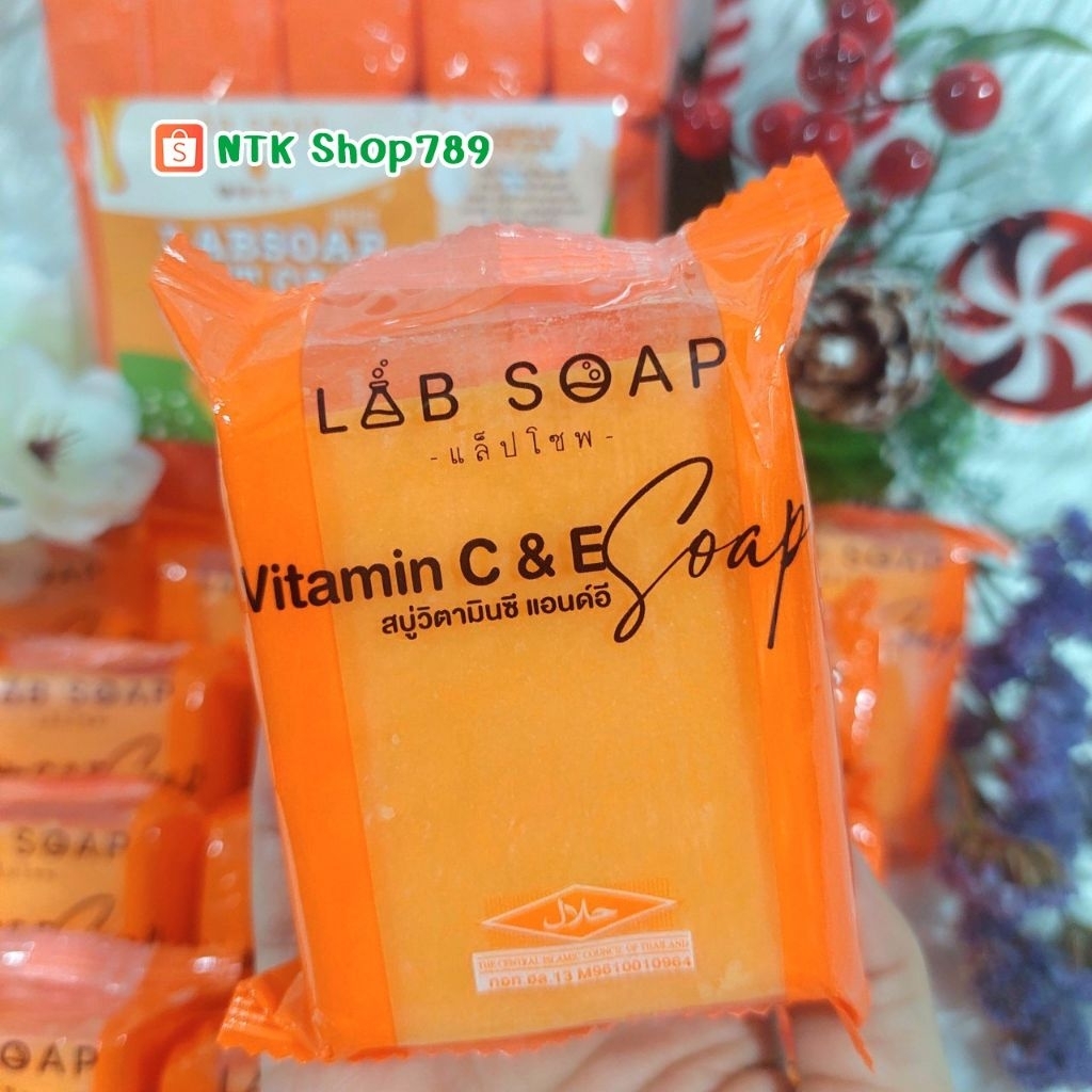 สบู่ส้ม Vit C&E (7ก้อน) ฟรีถุงตีฟอง