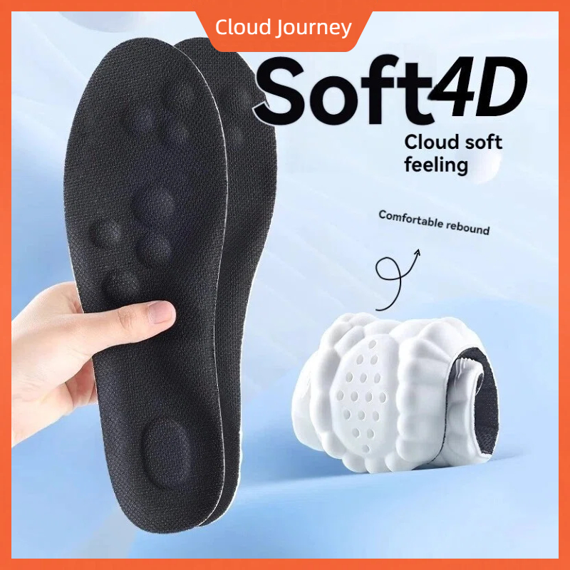 1 คู่ พื้นรองเท้าผ้าใบ เบาะนุ่มคุณภาพสูง, แทรกยางยืดดูดซับแรงกระแทกสําหรับกีฬาและของใช้ประจําวัน