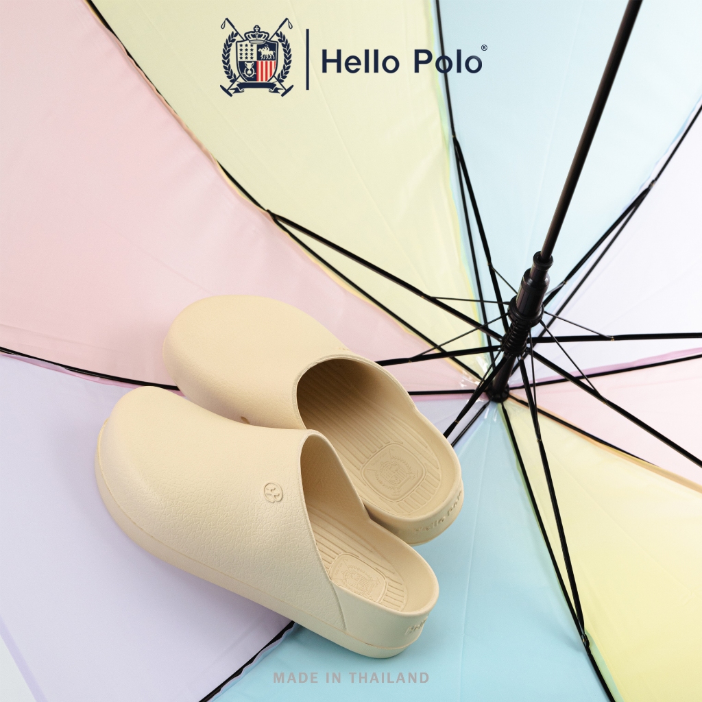 Hello Polo รองเท้าหัวโตผู้ชายผู้หญิง 3.5cm พื้นหนา กันลื่น แฟชั่น ลําลอง เหมาะกับฤดู รองเท้านิ่มเหมือนเหยียบขี้ HP8034