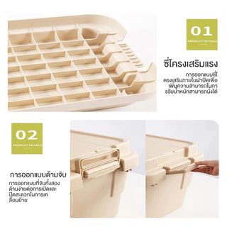 กล่องตั้งแคมป์ กล่องอเนคประสงค์ 50-70L Camping Box ความจุขนาดใหญ่ ออกแบบด้ามจับให้พกพาสะดวก