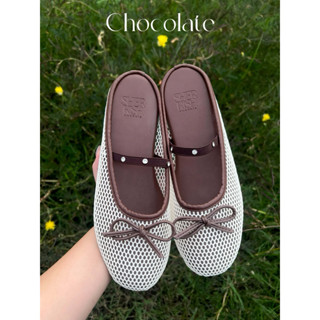 รุ่น net รองเท้าแตะตาข่ายเปิดส้นผลิตที่ไทย SHER RISHบช