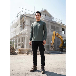 เสื้อยืด คอกลมแขนยาว ยี่ห้อ Babalance(บาบาแลนซ์) ของแท้ (ยี่ห้อดั้งเดิม) ซับเหงื่อ เนื้อนิ่ม ยิ่งใช้ยิ่งนิ่ม คอตต้อน TC