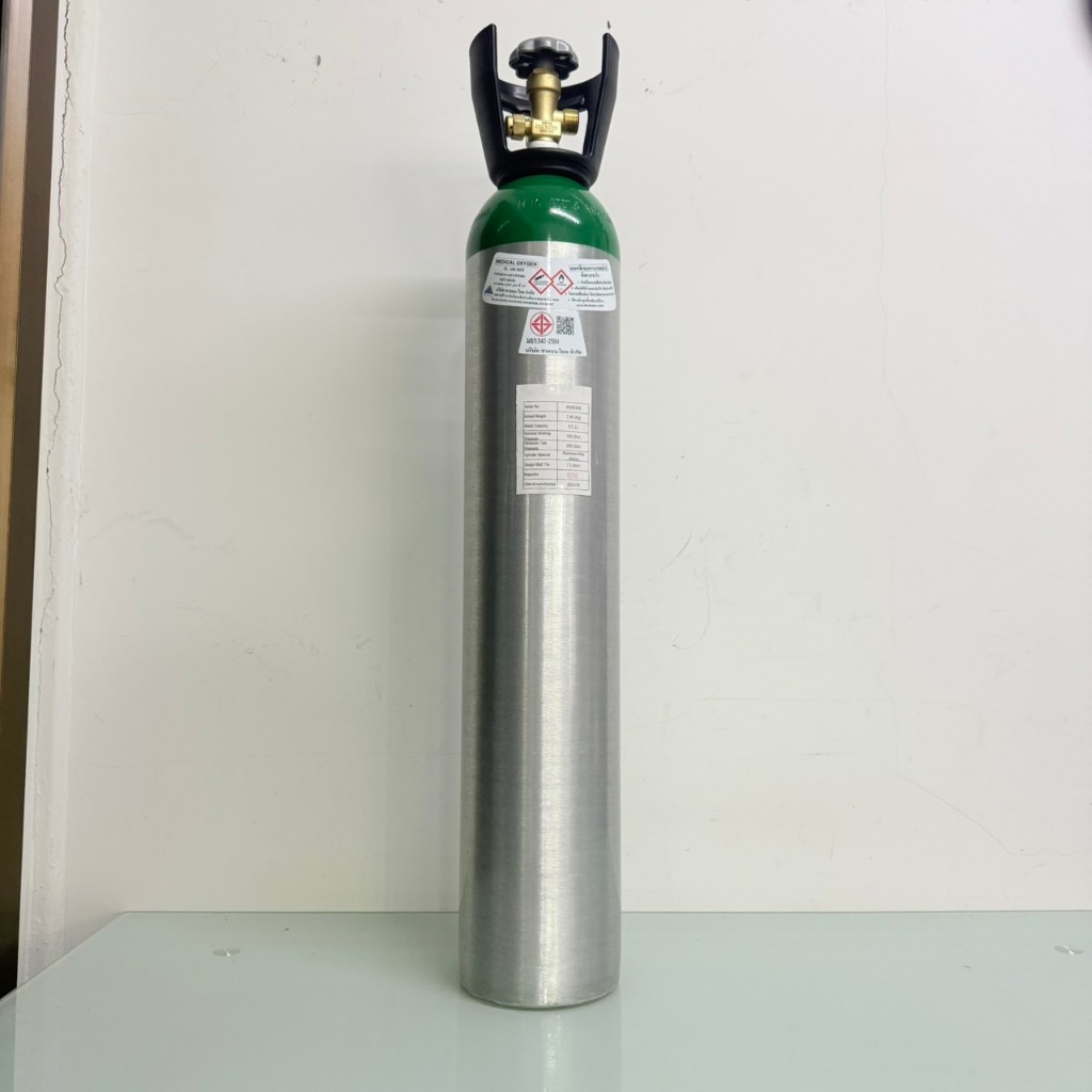 ถังออกซิเจน อลูมิเนียม ขนาด 1.2 คิว หัววาล์วออกซิเจน