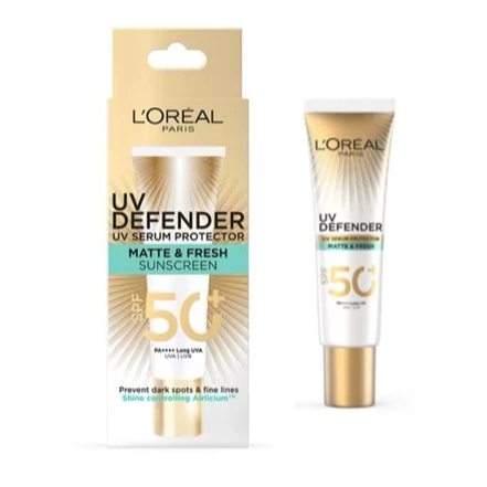 Loreal UV Defender ลอรีอัล เซรั่ม กันแดด สูตร Fresh&Matte (เขียว)